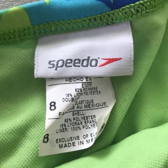 Speedo Bikini Racing 2 Piece Blue Green Aqua Panda Beijing - Picture 7 of 7
